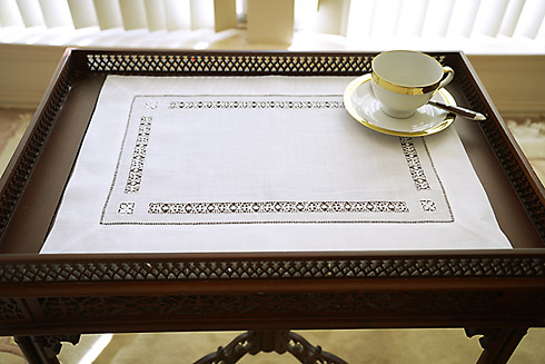 Hemstitch Placemat. "Drawnwork Hemstitch" 14"x20". 1 piece